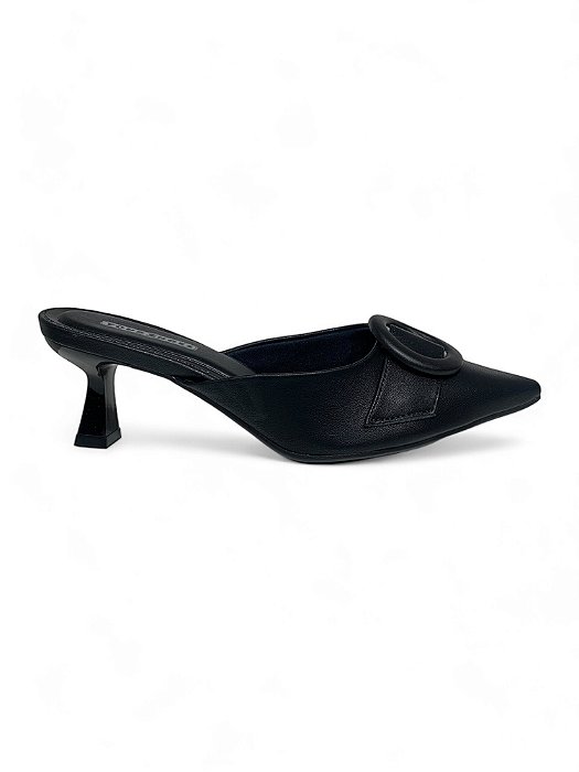 Tamanco Your Shoes Preto Bico Fino