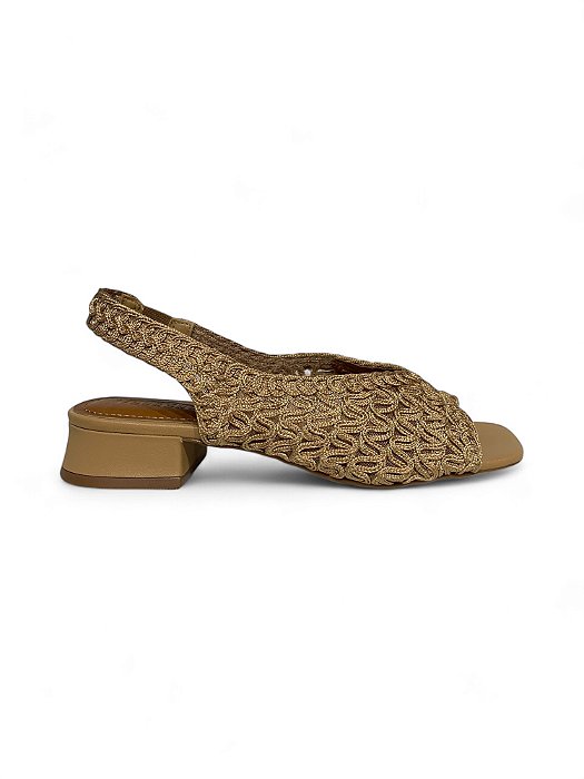Sandália Your Shoes Corda Caramelo