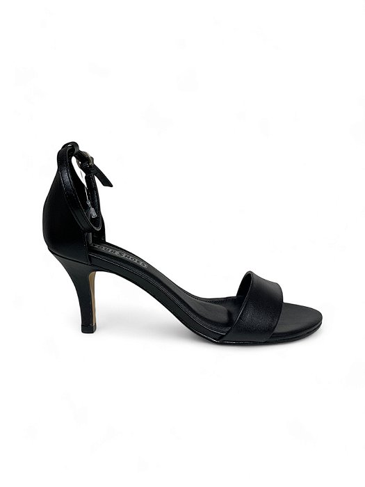 Sandália Your Shoes Preta Salto Fino