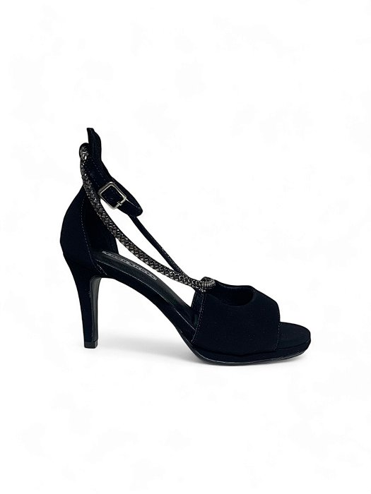Sandália Your Shoes Preta Nobuck