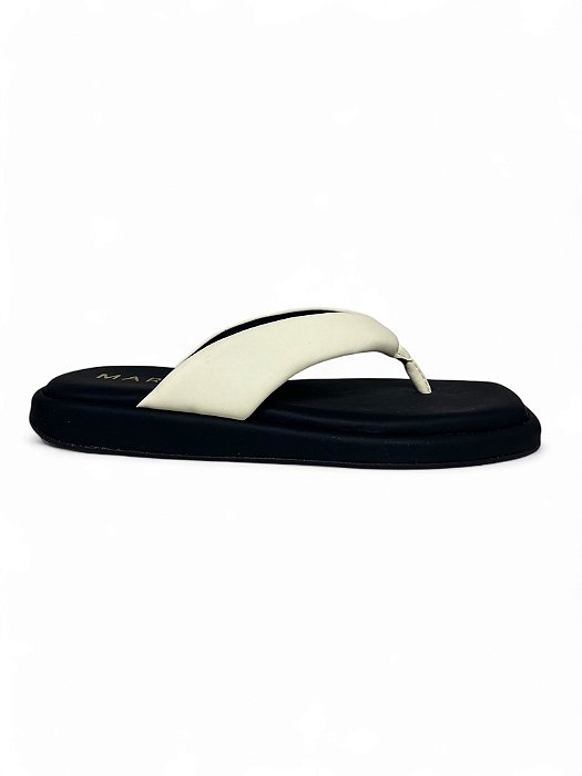 Chinelo Flat Mariotta Tira Off White