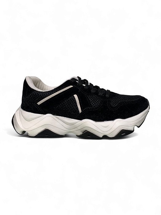 Tênis Your Shoes Preto e Nobuck