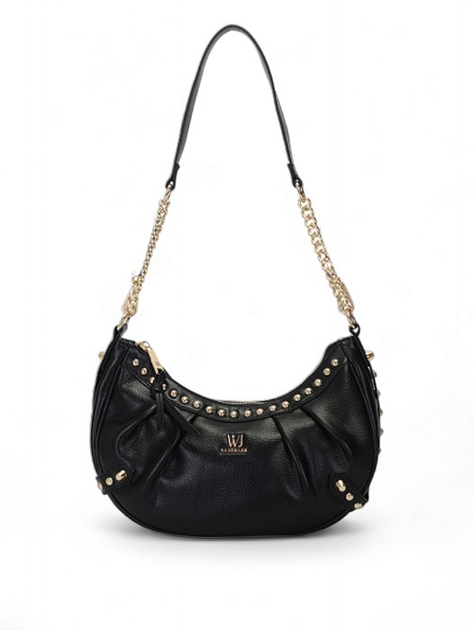 Bolsa WJ Preta Metal Dourado