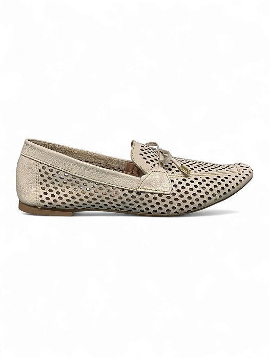 Mocassim Your Shoes Off White Vazado
