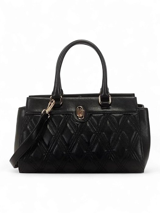 Bolsa WJ Preta Satchel Grande Matelasse