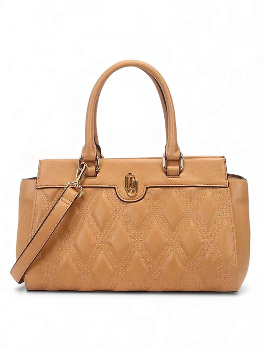 Bolsa WJ Camel Satchel Grande Matelasse