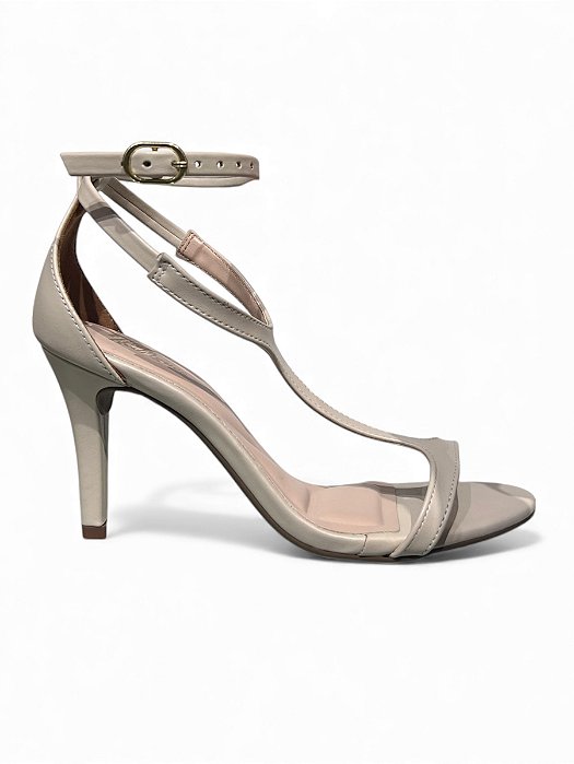 Sandália HR Off White Salto Alto