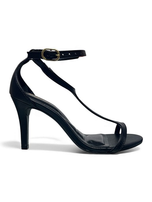 Sandália HR Preta Salto Alto