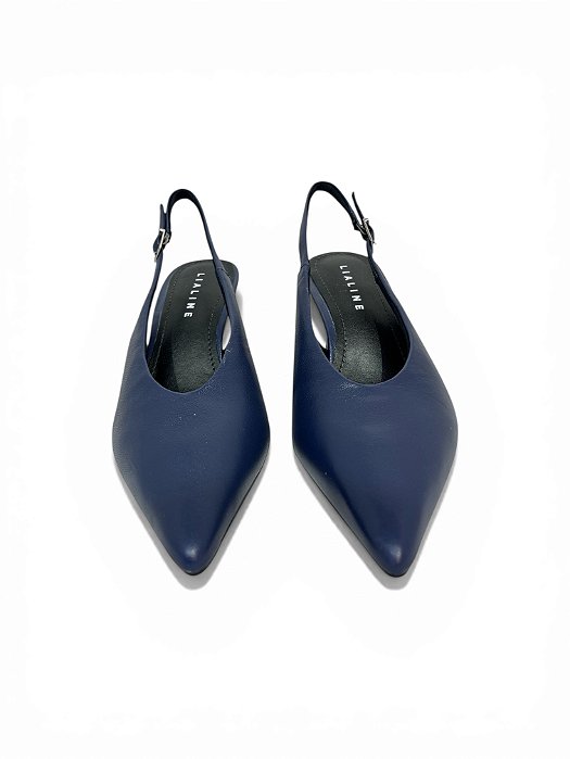 Slingback Lia Line Marinho Salto Taça