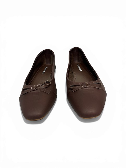 Sapatilha Lia Line Marrom c/ Laço