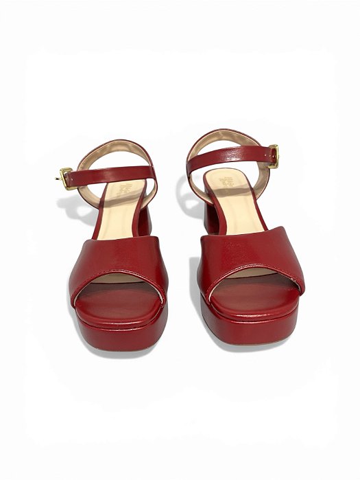 Sandalia HR Vermelha Meia Pata
