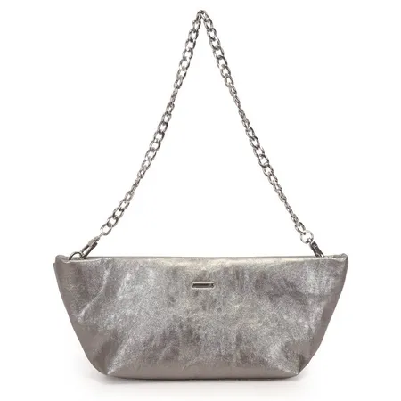 Bolsa WJ Prata Velho Transversal Md Alca Ombro