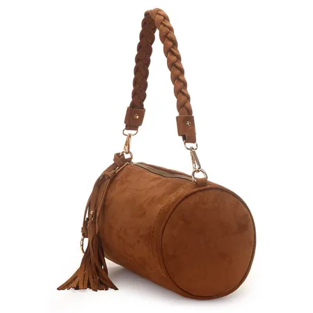 Bolsa WJ Suede Cilindrica Transversal Md