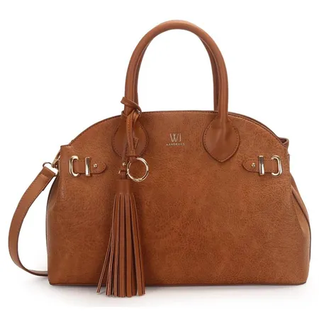 Bolsa WJ Caramelo Satchel Gde c/ Chaveiro