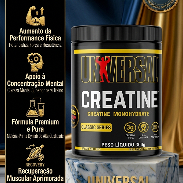 CREATINA UNIVERSAL 200 G COM SELO IMPORTADA