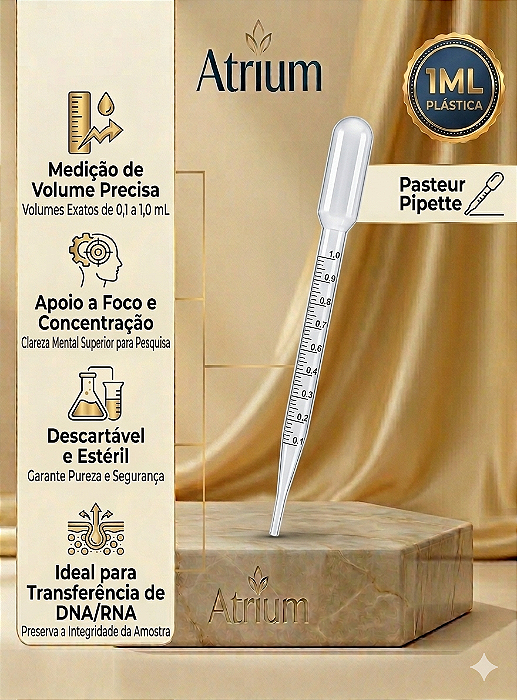 1 PIPETA PLÁSTICA PASTEUR 1ML