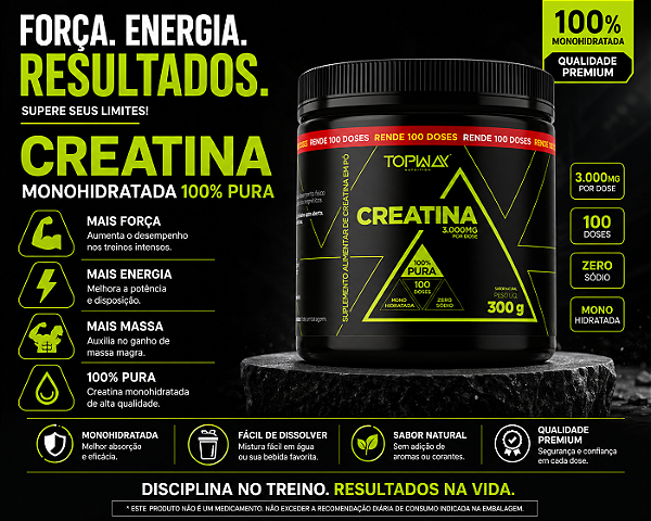 CREATINA PURA TOP WAY 210G