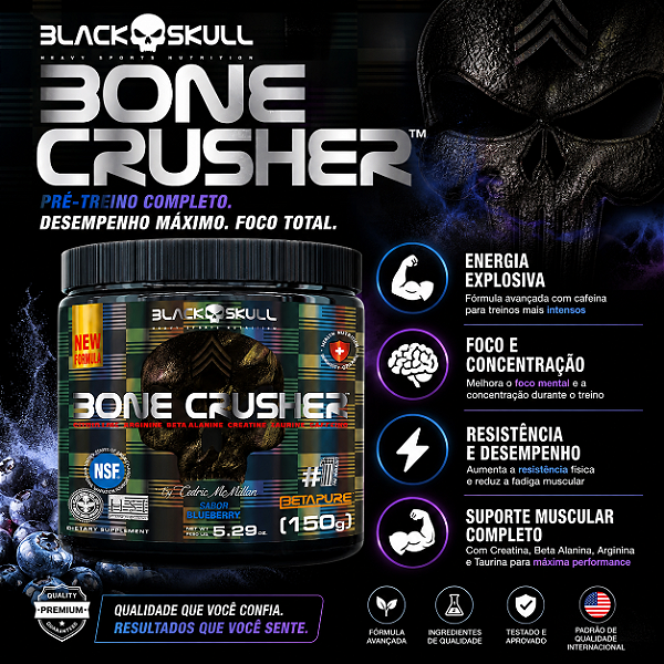 PRÉ-TREINO BONE CRUSHER 150G