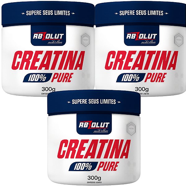 3 CREATINA PURA MONOHIDRATADA 300G ABSOLUT