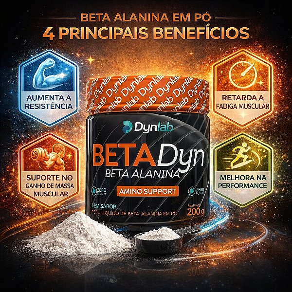 BETA ALANINA 2200G |Aumento de resistência, força e massa magra| DYNLAB