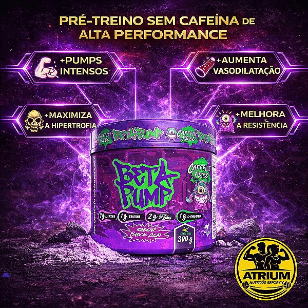 PRÉ TREINO BETA PUMP MD 300g MD NUTRITION