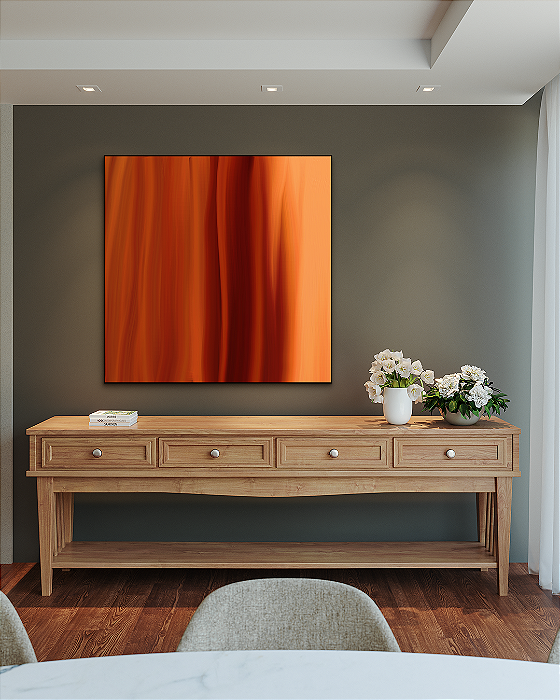 Quadro Decorativo Degradê Laranja