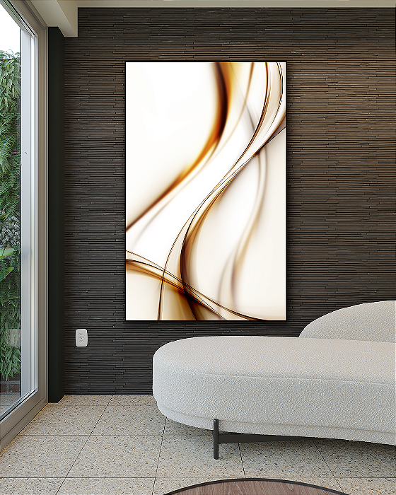 Quadro decorativo Abstrato Bronze