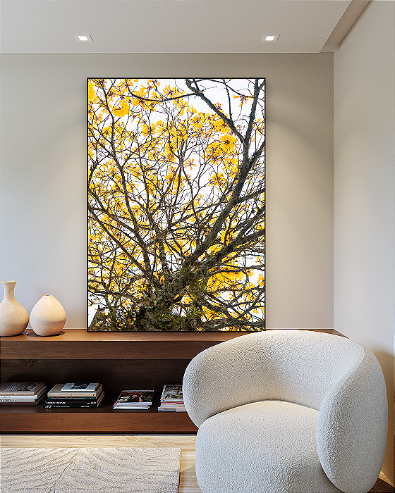 Quadro Decorativo Ipê Amarelo - Artista James Hilton Becker