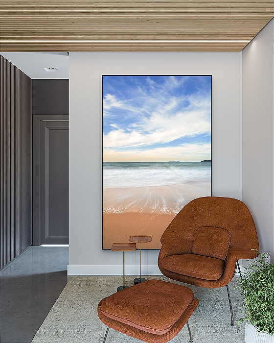 Quadro Decorativo Praia Calma - Artista James Hilton Becker