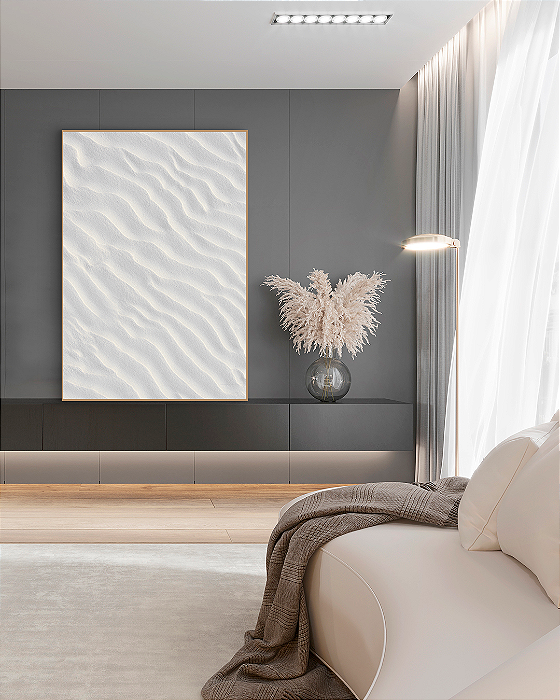 Quadro Decorativo Areia Branca