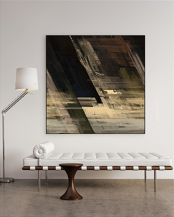 Quadro Decorativo Abstrato Industrial