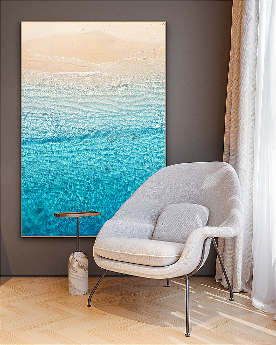 Quadro decorativo Praia Turquesa