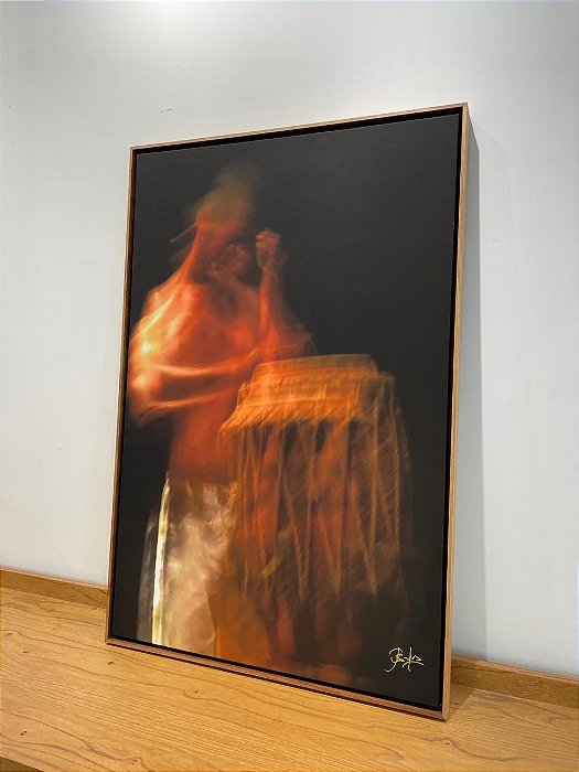 Quadro Toque do Atabaque - Artista Sandra Rozados