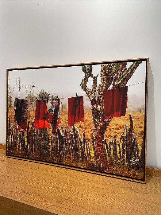 Quadro Varal Nordestino - Artista Sandra Rozados