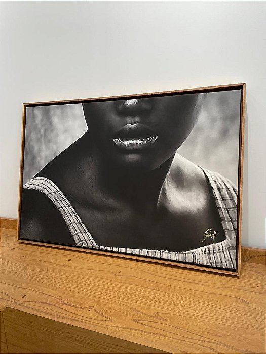 Quadro Negra Cor - Artista Sandra Rozados