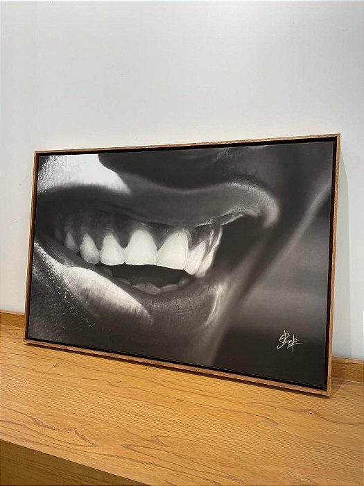 Quadro Sorriso Negro - Artista Sandra Rozados
