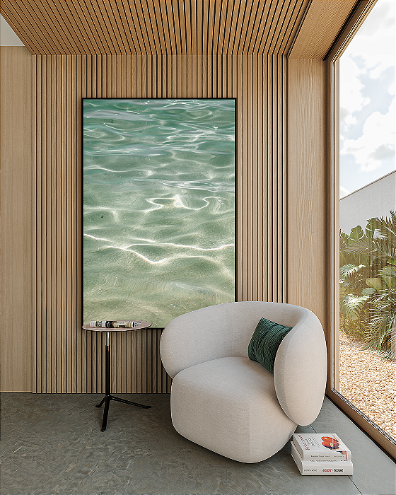 Quadro Decorativo Verde Água - Artista Sofia Monzani