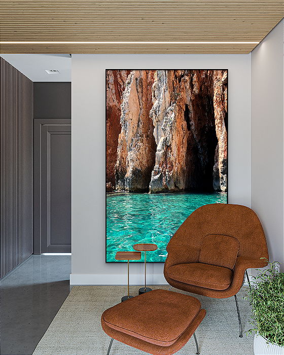 Quadro Decorativo Rocha e Mar