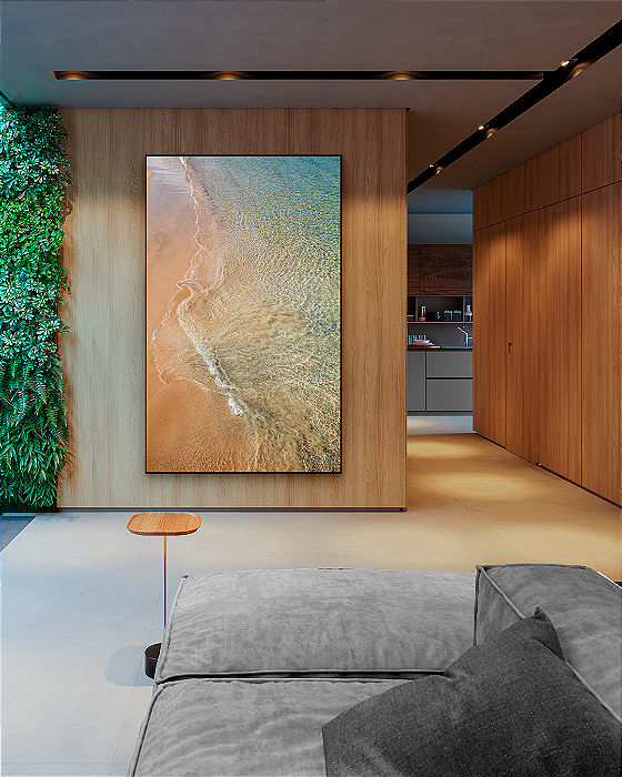 Quadro Decorativo Azul Cristalino Noronha - Artista Sofia Monzani