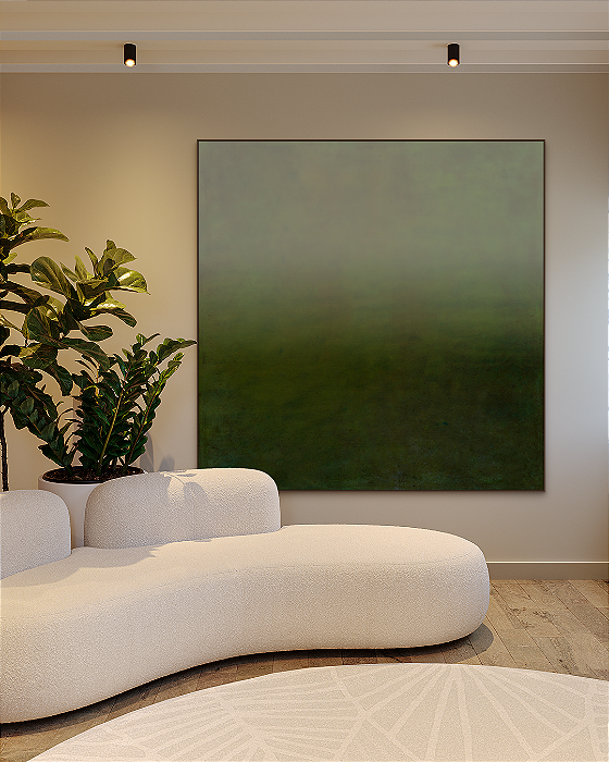 Quadro Decorativo Degradê Verde Oliva