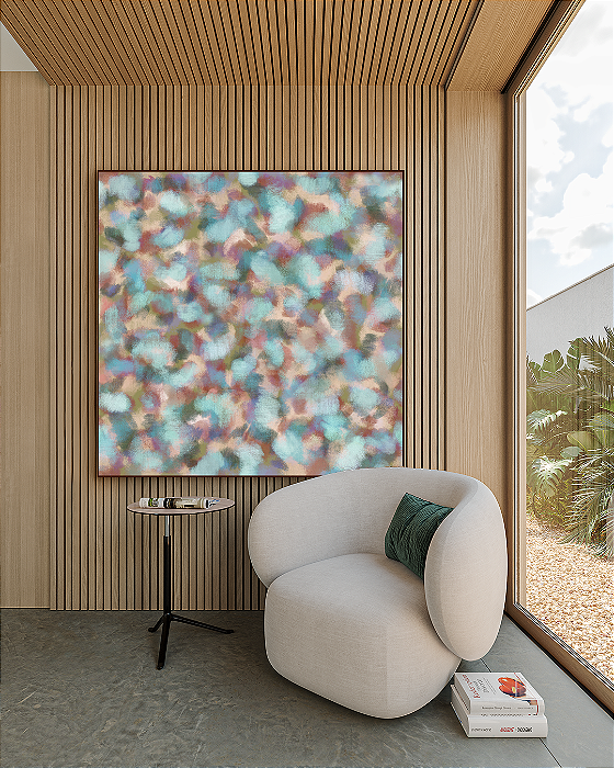 Quadro Decorativo Abstrato Cores Delicadas
