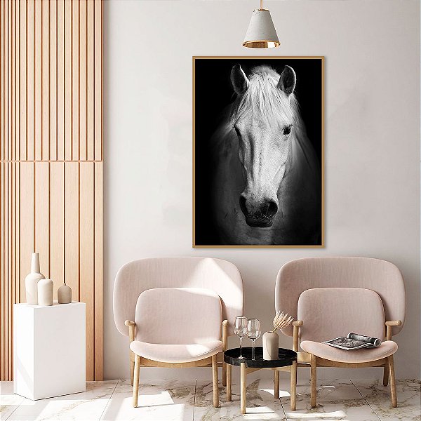 Quadro decorativo Cavalo Branco