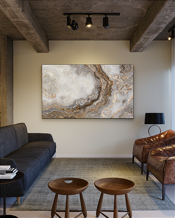 Quadro decorativo Abstrato Bege