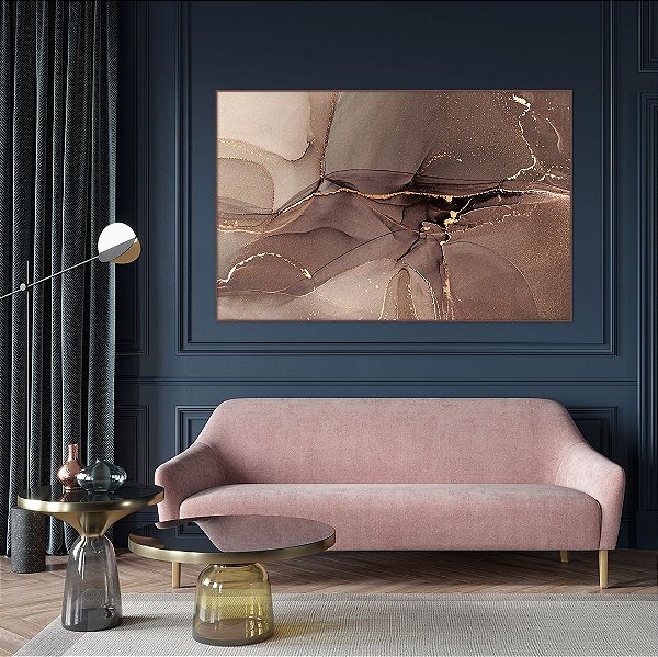 Quadro decorativo Abstrato Rose Gold