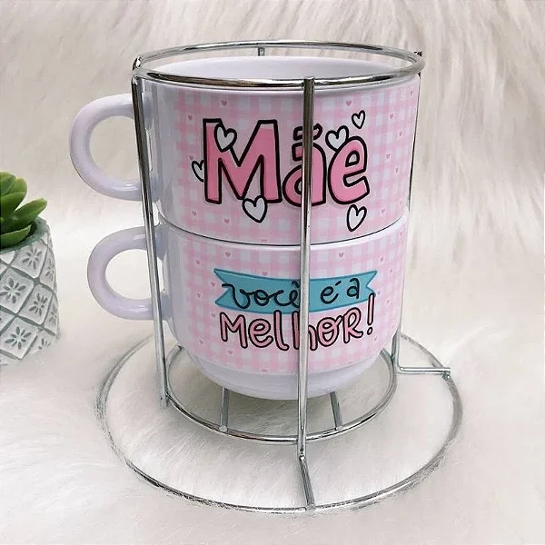 Torre 2 Xícaras Personalizadas