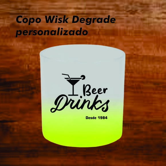 50 copo whisky degrade personalizado acrilico 330 ml