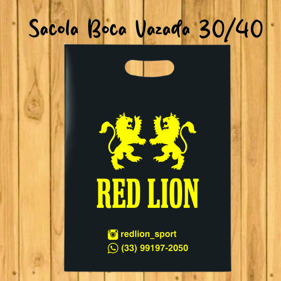 1000 sacolas boca vazada personalizada 30/40