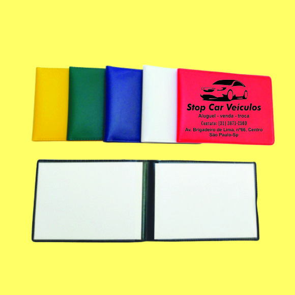 1000 porta documento personalizada horizontal ou vertical