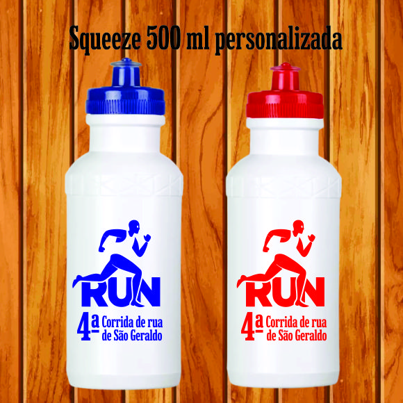 50 squeeze plástica personalizada 500 ml