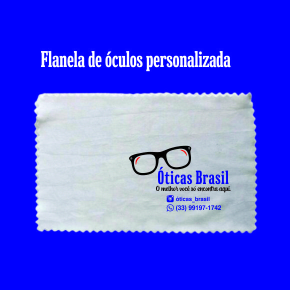 300 flanela de óculos personalizada